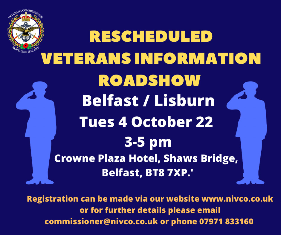 Veterans Information Roadshow Belfast 4 Oct 2022 Ni Veterans Commissioners Office